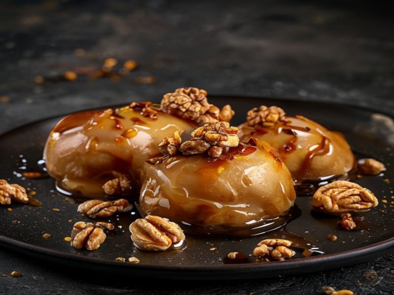 Olympus Baklava - hot loukoumades with baklava ice cream